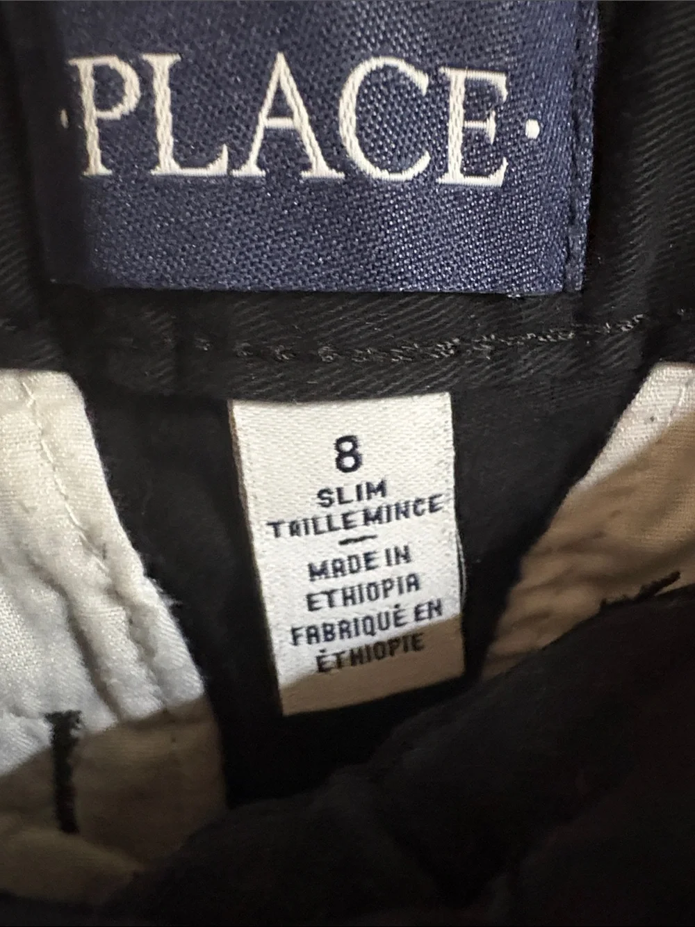 The Children's Place Black Straight-Leg Chinos